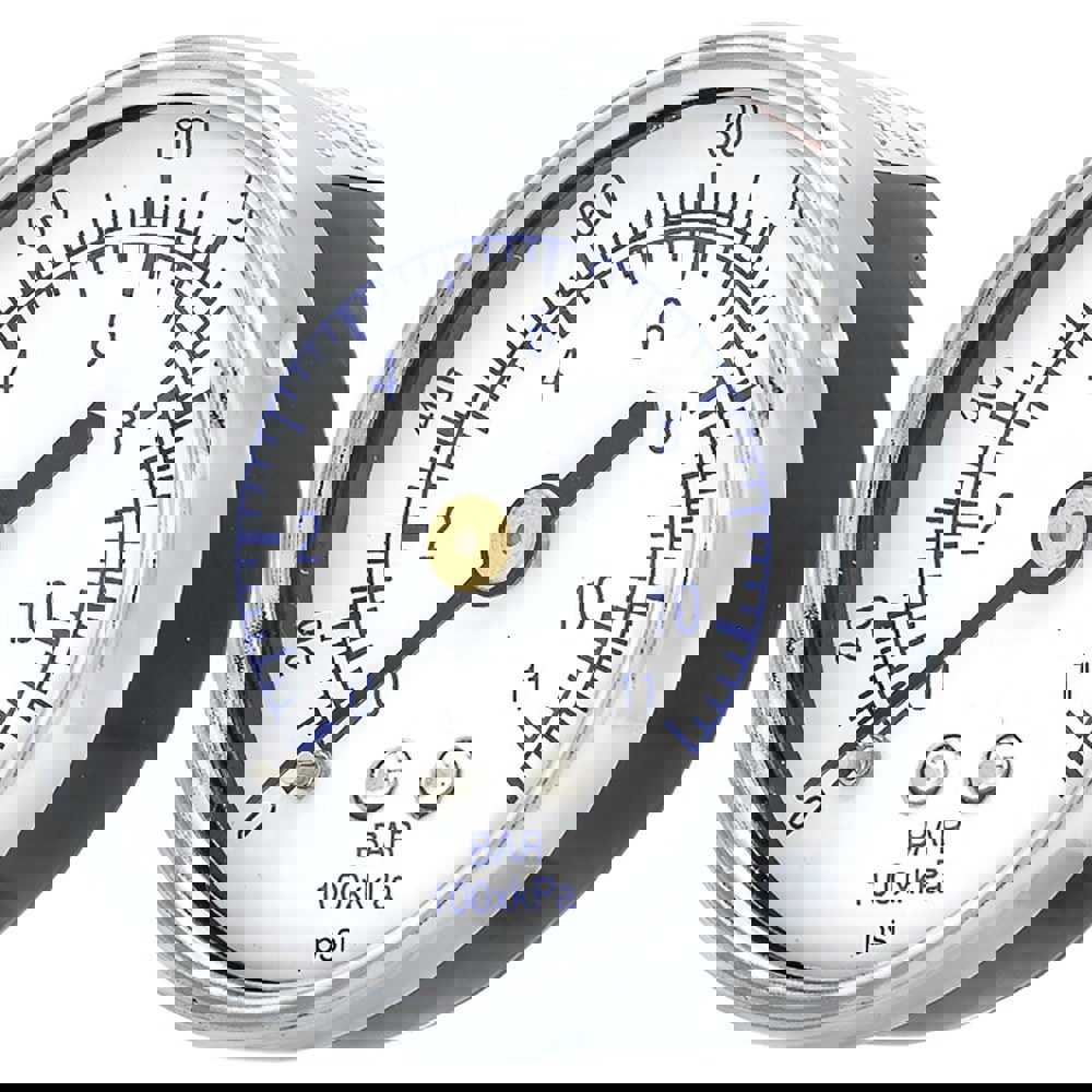 Pressure Gauges; Gauge Type: Utility Gauge ; Scale Type: Dual ; Accuracy (%): 3-2-3% ; Dial Type: Analog ; Thread Type: NPT ; Bourdon Tube Material: Bronze